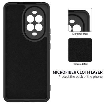 Huawei Nova 15 Flydende silikone cover med håndrem - sort