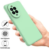 Huawei Nova 15 Flydende silikone cover med håndrem - grøn