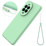 Huawei Nova 15 Flydende silikone cover med håndrem - grøn
