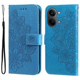Xiaomi Redmi Turbo 5 Max Mandala Series Etui med Pung - Blå
