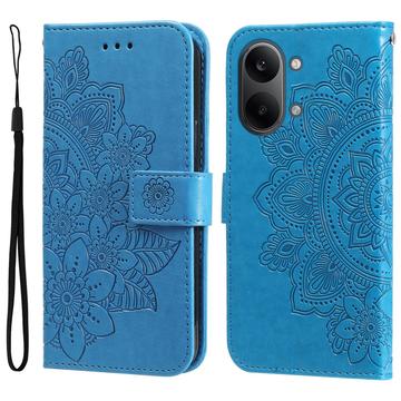 Xiaomi Redmi Turbo 5 Max Mandala Series Etui med Pung - Blå