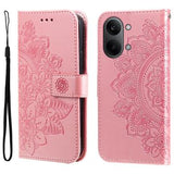 Xiaomi Redmi Turbo 5 Max Mandala Series Etui med Pung - Pink