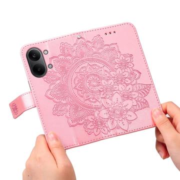 Xiaomi Redmi Turbo 5 Max Mandala Series Etui med Pung - Pink