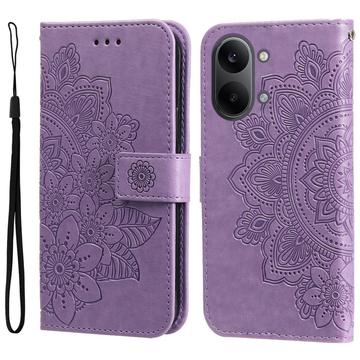 Xiaomi Redmi Turbo 5 Max Mandala Series Etui med Pung - Lilla
