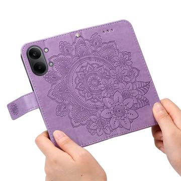 Xiaomi Redmi Turbo 5 Max Mandala Series Etui med Pung - Lilla