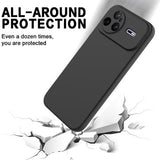 Huawei Nova 15 Pro Flydende silikone cover med håndrem - sort