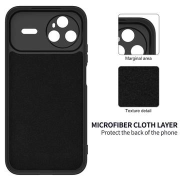 Huawei Nova 15 Pro Flydende silikone cover med håndrem - sort
