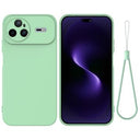 Huawei Nova 15 Pro Flydende silikone cover med håndrem - grøn
