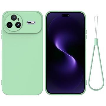 Huawei Nova 15 Pro Flydende silikone cover med håndrem - grøn