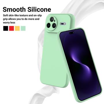 Huawei Nova 15 Pro Flydende silikone cover med håndrem - grøn