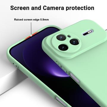Huawei Nova 15 Pro Flydende silikone cover med håndrem - grøn