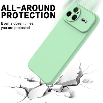 Huawei Nova 15 Pro Flydende silikone cover med håndrem - grøn
