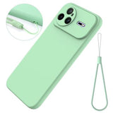 Huawei Nova 15 Pro Flydende silikone cover med håndrem - grøn