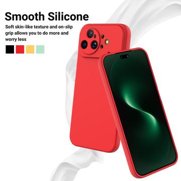 Huawei Nova 15 Ultra Flydende silikone cover med håndrem - rød