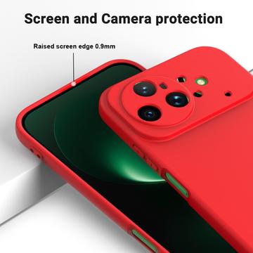 Huawei Nova 15 Ultra Flydende silikone cover med håndrem - rød