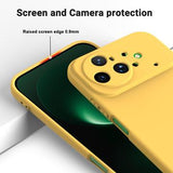Huawei Nova 15 Ultra Flydende silikone cover med håndrem - gul
