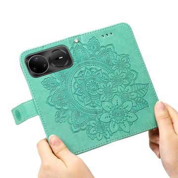 Huawei Nova 15 Pro/15 Ultra Mandala Series Etui med Pung - Grøn