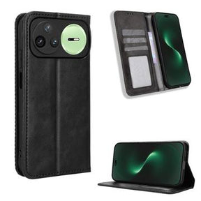 Huawei Nova 15 Pro/15 Ultra Retro Pung Taske med Magnetisk Lukning - Sort