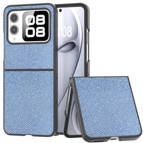 Huawei Nova Flip Rhinestone Tekstur Hybrid Cover - Blå