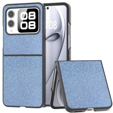 Huawei Nova Flip Rhinestone Tekstur Hybrid Cover - Blå