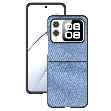 Huawei Nova Flip Rhinestone Tekstur Hybrid Cover - Blå