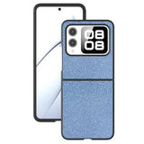 Huawei Nova Flip Rhinestone Tekstur Hybrid Cover - Blå