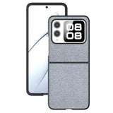 Huawei Nova Flip Rhinestone Tekstur Hybrid Cover - Grå