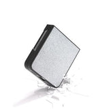 Huawei Nova Flip Rhinestone Tekstur Hybrid Cover - Sølv