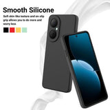 Huawei Nova Y73 Flydende silikone cover med håndrem - sort