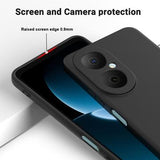 Huawei Nova Y73 Flydende silikone cover med håndrem - sort