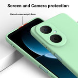 Huawei Nova Y73 Flydende silikone cover med håndrem - grøn