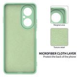 Huawei Nova Y73 Flydende silikone cover med håndrem - grøn
