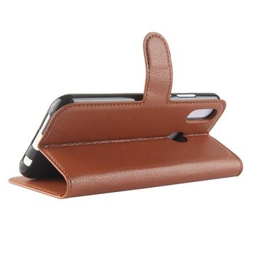 Huawei P20 Lite Pung Taske med Magnetisk Lukning - Brun