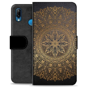 Huawei P20 Lite Premium Flip Cover med Pung - Mandala