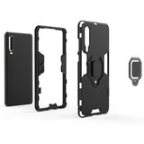 Huawei P30 Hybrid Cover med Ring Holder - Sort