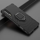 Huawei P30 Hybrid Cover med Ring Holder - Sort