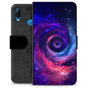 Huawei P30 Lite Premium Flip Cover med Pung - Galakse