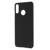 Huawei P30 Lite Gummibelagt Plastik Cover - Sort