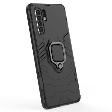 Huawei P30 Pro Hybrid Cover med Ring Holder - Sort