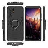 Huawei P30 Pro Hybrid Cover med Ring Holder - Sort