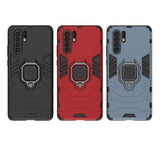 Huawei P30 Pro Hybrid Cover med Ring Holder - Sort