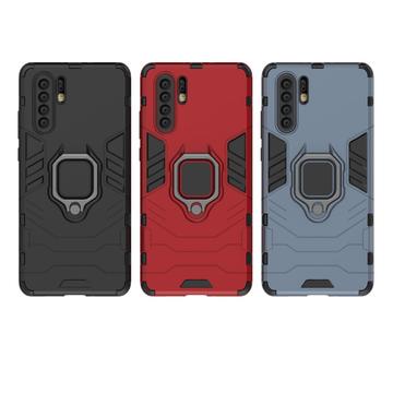 Huawei P30 Pro Hybrid Cover med Ring Holder - Sort