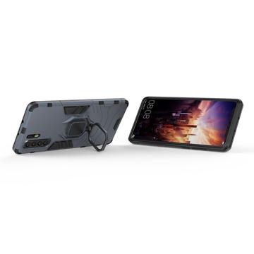 Huawei P30 Pro Hybrid Cover med Ring Holder - Blå