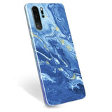 Huawei P30 Pro TPU Cover - Farverig Marmor