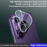 Huawei Pura 70 Pro/70 Pro+ Imak 2-i-1 HD Kamera Linse Hærdet Glas