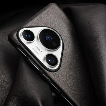 Huawei Pura 70 Qialino Smart View Flip Lædercover - Klassisk - Sort