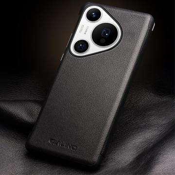 Huawei Pura 70 Qialino Smart View Flip Lædercover - Klassisk - Sort