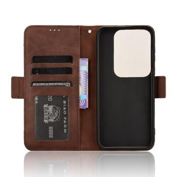 Huawei Pura 70 Ultra/70 Pro Pung Cover med Kortholder - Brun
