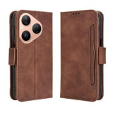 Huawei Pura 80 Kortholder Pung Etui - Brun