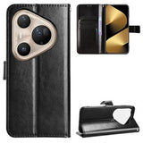 Huawei Pura 80 Pro/80 Pro+ Pung Etui med Stativ - sort